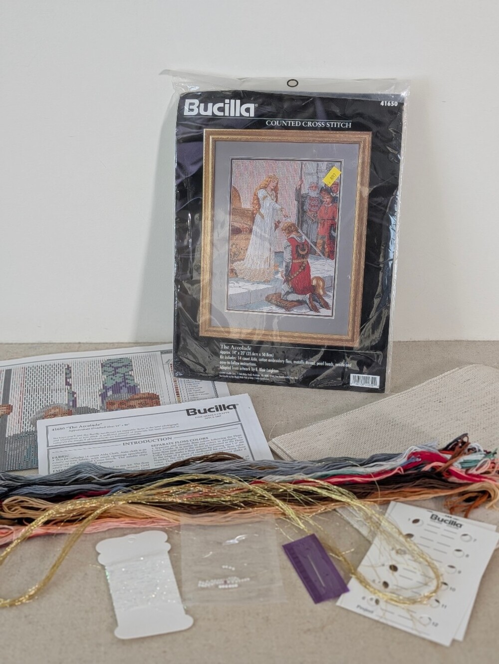 Bucilla The Accolade Counted Cross Stitch Kit #41650 Vintage 1997 14 x 20 UNUSED